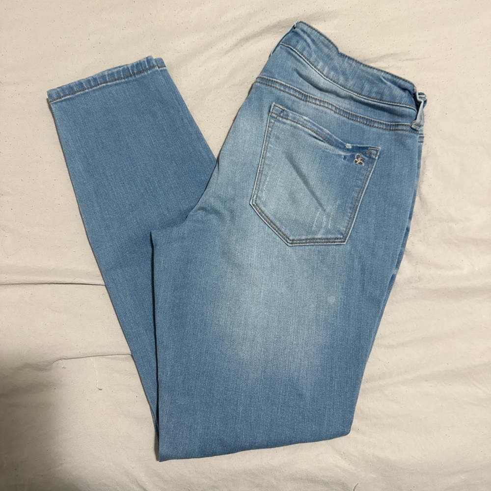 Blue Ripped Skinny Jeans